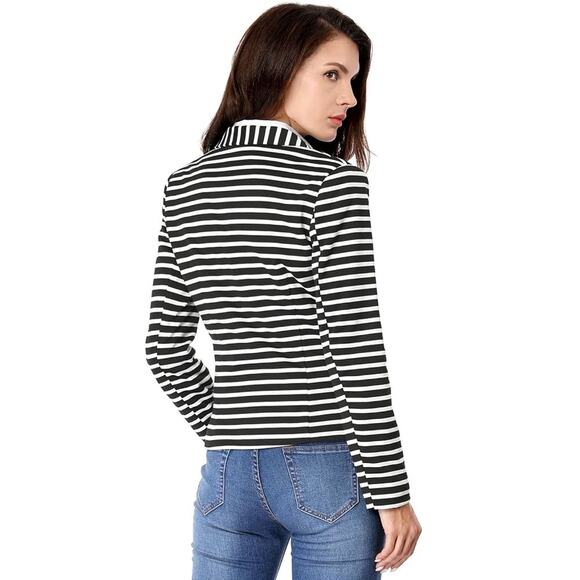 Allegra K Women's Notched Button Closure Blazer XSmall - Picture 2 of 6